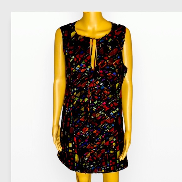 Ted Baker London Sleeveless Multicolor Dress 8 - Picture 6 of 15